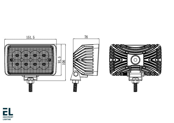 40W Led Work Light Flood Beam El422265