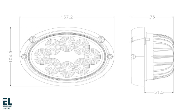 40W Led Work Light Flood Beam El42210